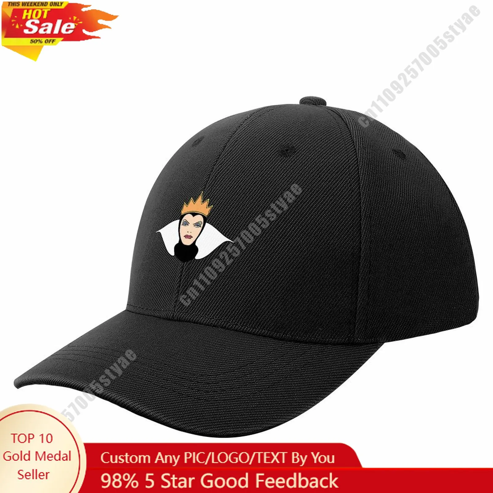 

The Evil Queen Baseball Cap Disney Licensed Customizable Your DIY Design Upload Images Text Baseball Hat Holiday Birthday Gift