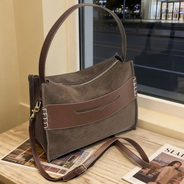 

Женская сумка из искусственной кожи, новинка 2026 года, модная сумка через плечо для женщин, трендовая сумка на плечо для женщин