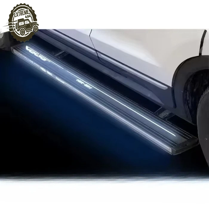 

Automatic Electric Power Side Step Running Board Aluminum Alloy Pedal Double Led Light for Geely Starry Cross