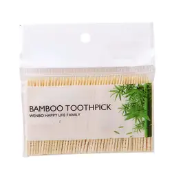 200 Pieces/bag of Wooden Tandenstokers Dental Natural Bamboo Toothpicks for Household Toothpick Tools