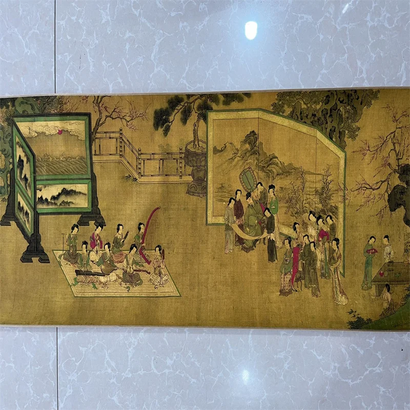 الصين القديمة الطويلة التمرير اللوحة، تشيو يينغ اللوحة المائية شوان جي المقتنيات #5