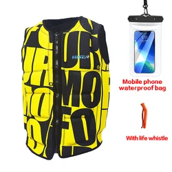 New High Quality Professional Adult Life Jackets Thick Water Floating Surfing Snorkeling Fishing Racing Vest Portable Folded