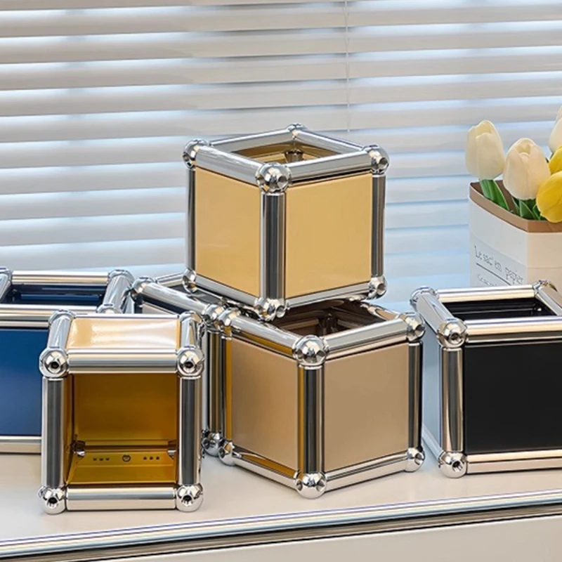 الإبداعية وحدات حامل قلم منظم فرشاة للمكياج صندوق مجوهرات عالي الجودة الحديثة سطح المكتب مكتب منظم سطح المكتب #2