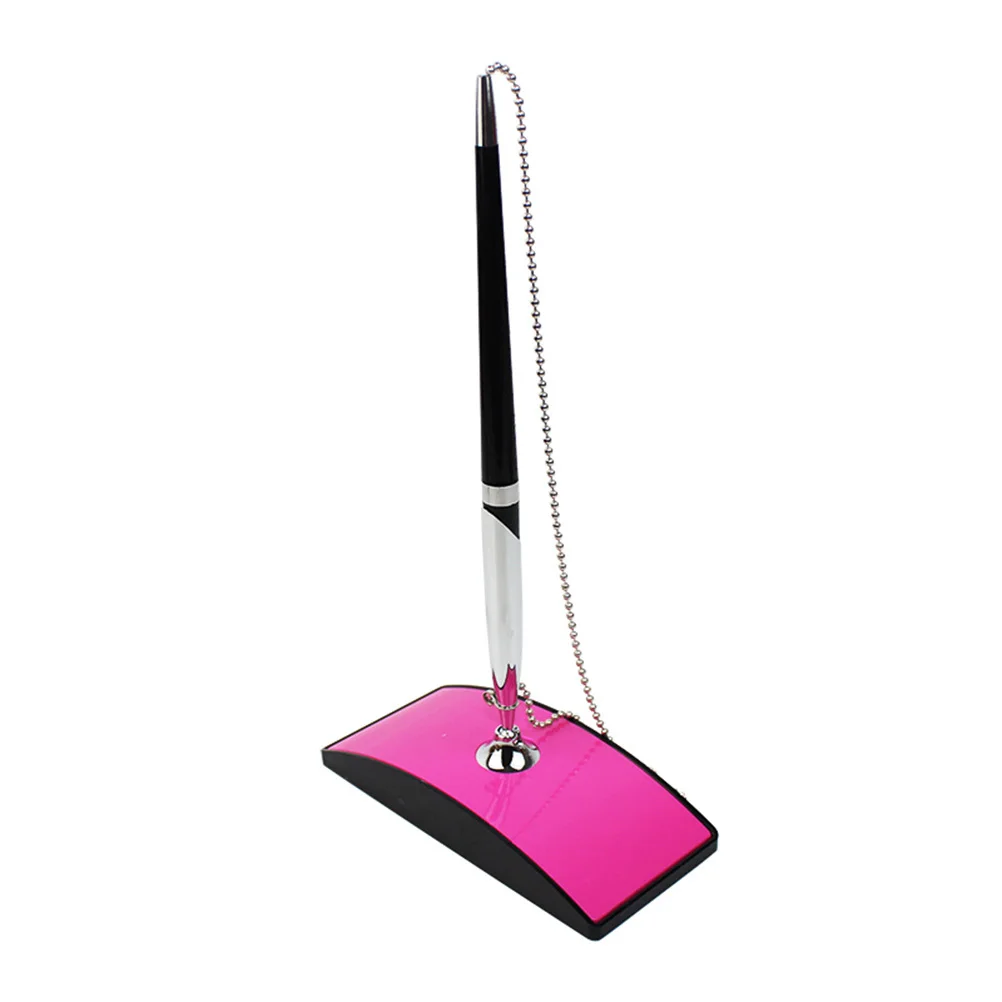 

Desktop Ballpoint Pen Counter Service Signature Pen Sturdy Office Stationery Teaching Equipment Stand Office Home School Use