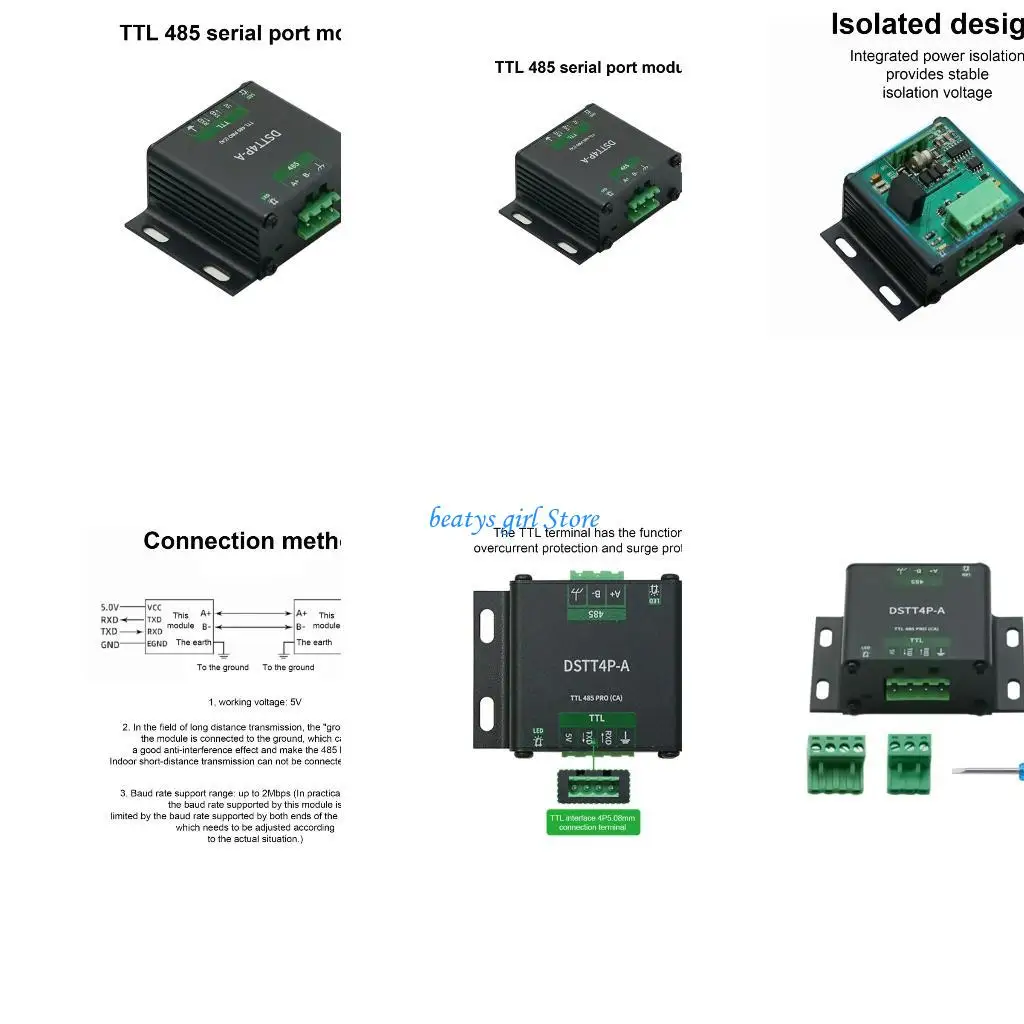 

C7AB High Performances TTL RS485 Data Conversion Module for Industrial Use