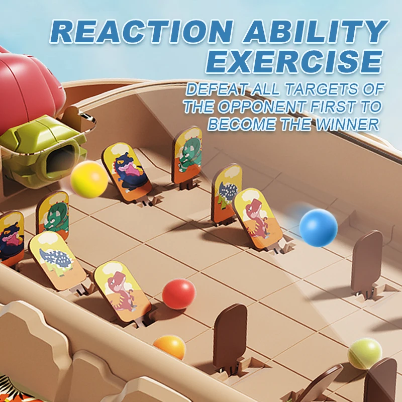 2025 أطفال الكرة والدبابيس لعبة الرماية آلة سطح المكتب معركة التفاعلية المزدوج لاعب لوحة الحفلات لعبة ألغاز للوالدين والطفل #5