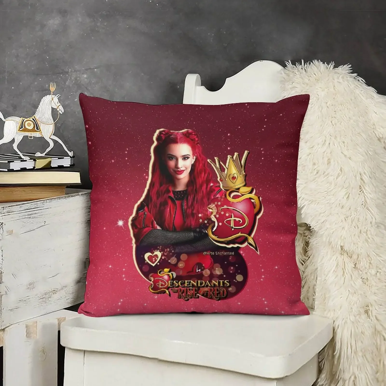 Descendants 4 The Rise Of Red - Kylie Cantrall Throw Pillow Sofa Cover bed pillows pillow