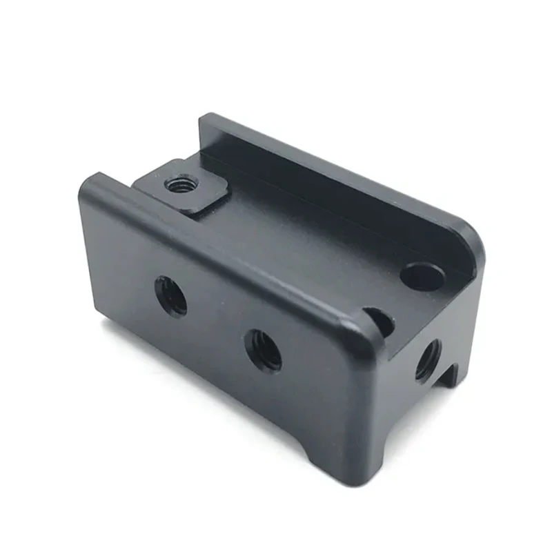 Serviço de usinagem CNC de alumínio anodizado preto de alumínio usinado CNC personalizado