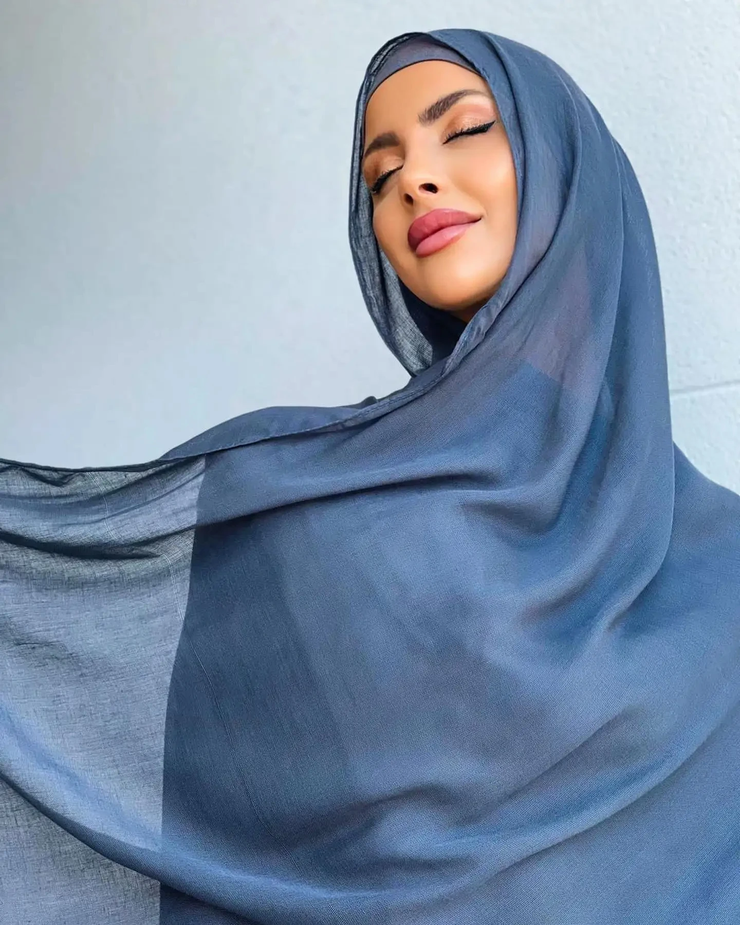 Combinando Cor Viscose Hijab Set para Mulheres Muçulmanas, Jersey, Boné, Liso, Algodão, Modal, Lenço, Soft Shawl, 85x185cm, 2 Pcs