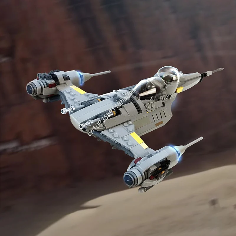 

482PCS MOC Science Fiction Movie (STAR BATTLE) Ultimate Playset Mando's N1 Starfighter Building Model Festival Gift Toy for Boy