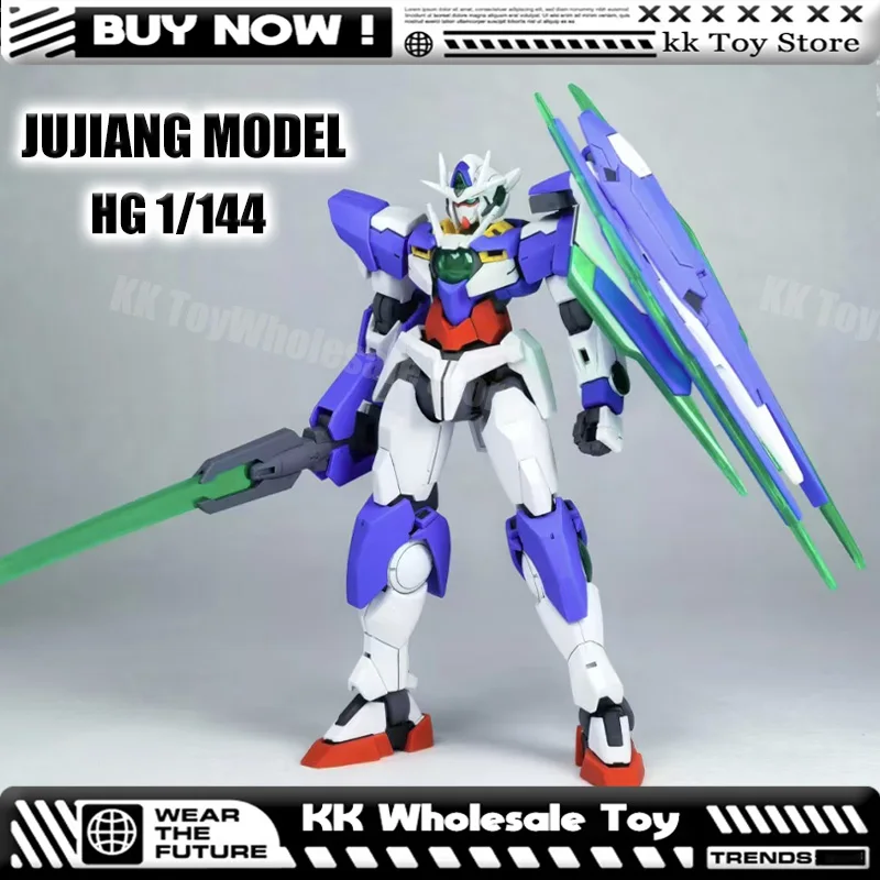Nuovo JUJIANG Modello 1/144 HG GNT-0000 00 Qan Kit Modello di Montaggio Anime Action Figure Robot Modello di Plastica Regali Giocattoli