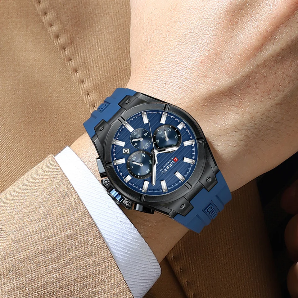 CURREN 8487 Casual Men's Quartz Wristwatch Multifunctional