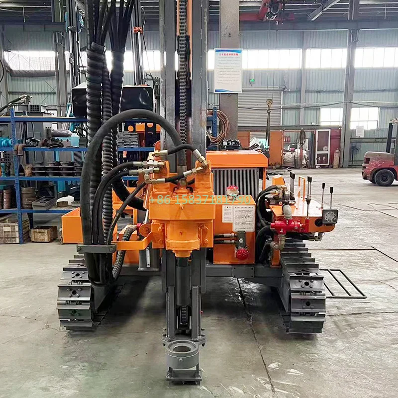 China Manufacturer Down the Hole Drilling Rig Crawler Rotary Rock Drilling Machines Diesel DTH Drilling Rig Machine for Surinam