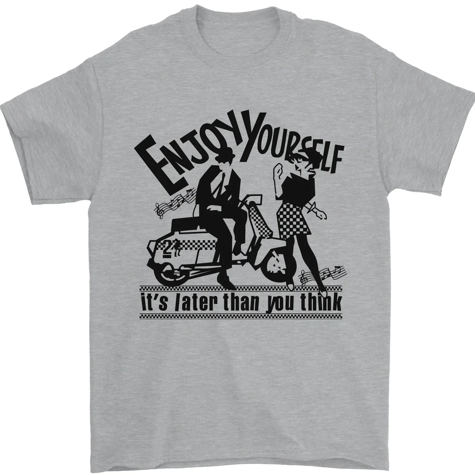 2Tone Enjoy Yourself 2 Tone SKA Music Mens T-Shirt 100% Cotton