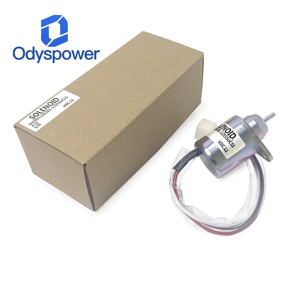 1503ES-12S5SUC5S Fuel Shut Off Solenoid 119653-77950 M806808 for Yanmar 3TNE84 3TNE88 4TNE84 4TNE88 Engine Stop Solenoid 12V