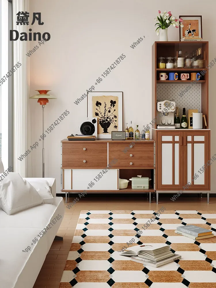 

Пристенный шкаф Eames 40: Встроенный шкаф для хранения, антикварный, для гостиной, чайный шкаф, из массива дерева