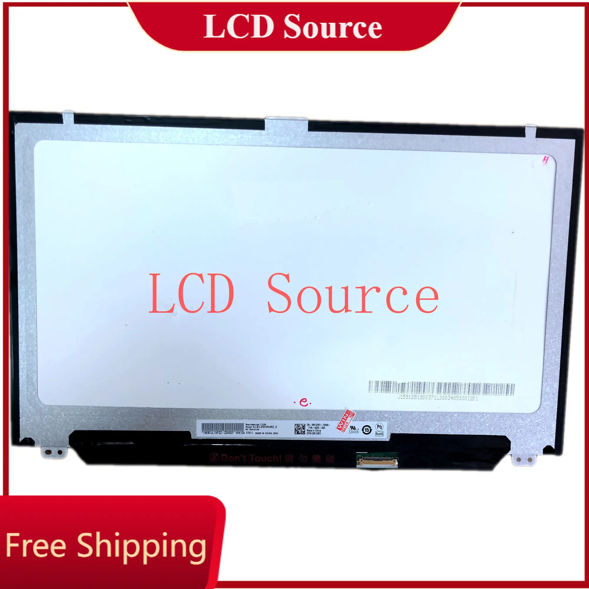 

B125HAN02.3 fit NV125FHM-N41 LP125WF4 SPF1 LP125WF4 SPF1 1920x1080P with 2 screw holes IPS EDP LCD Screen