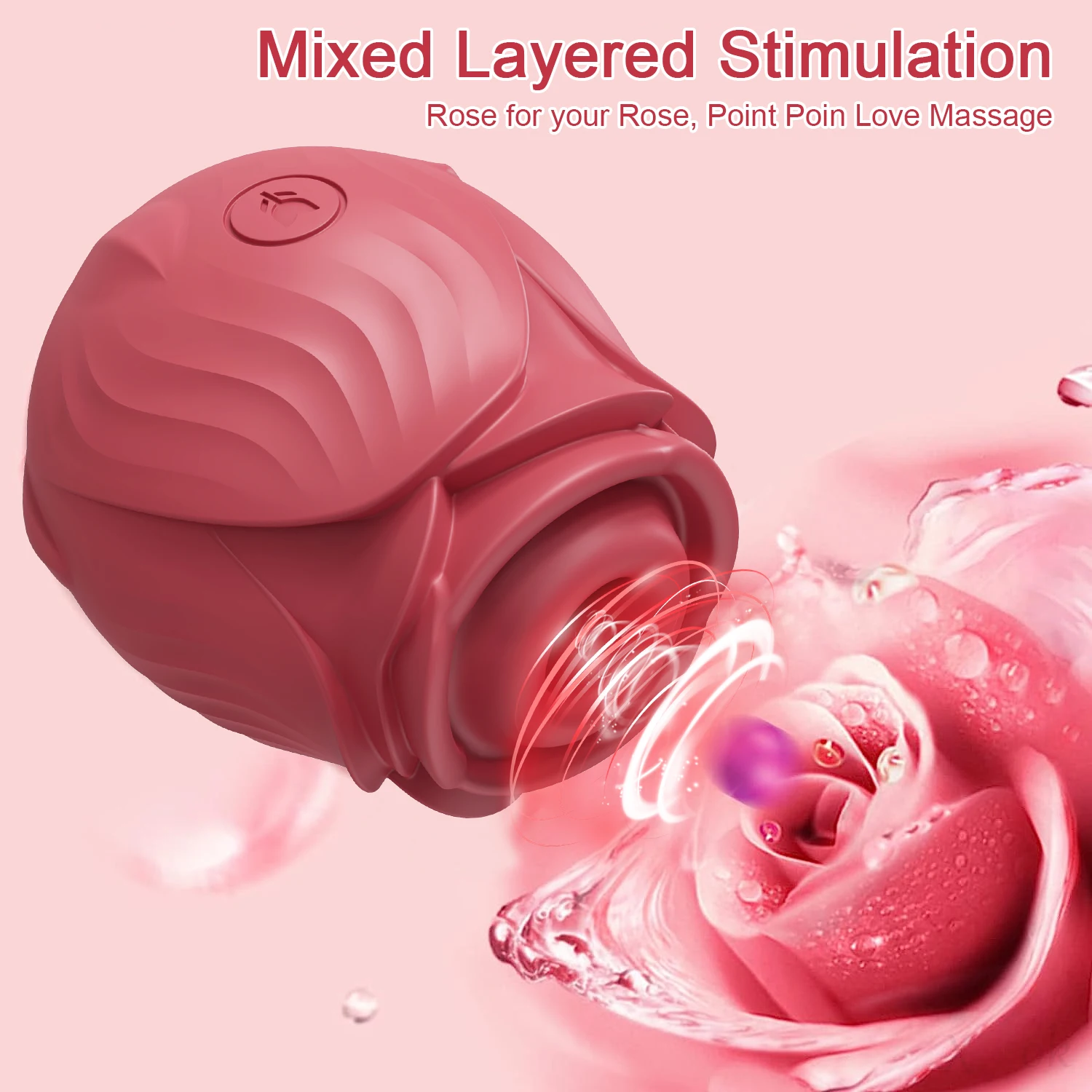 Sucking Rose-Vibrator for Women Clitoris Sucker Vacuum Nipples Stimulator Female Masturbator Vibrator Sex Toy for Women