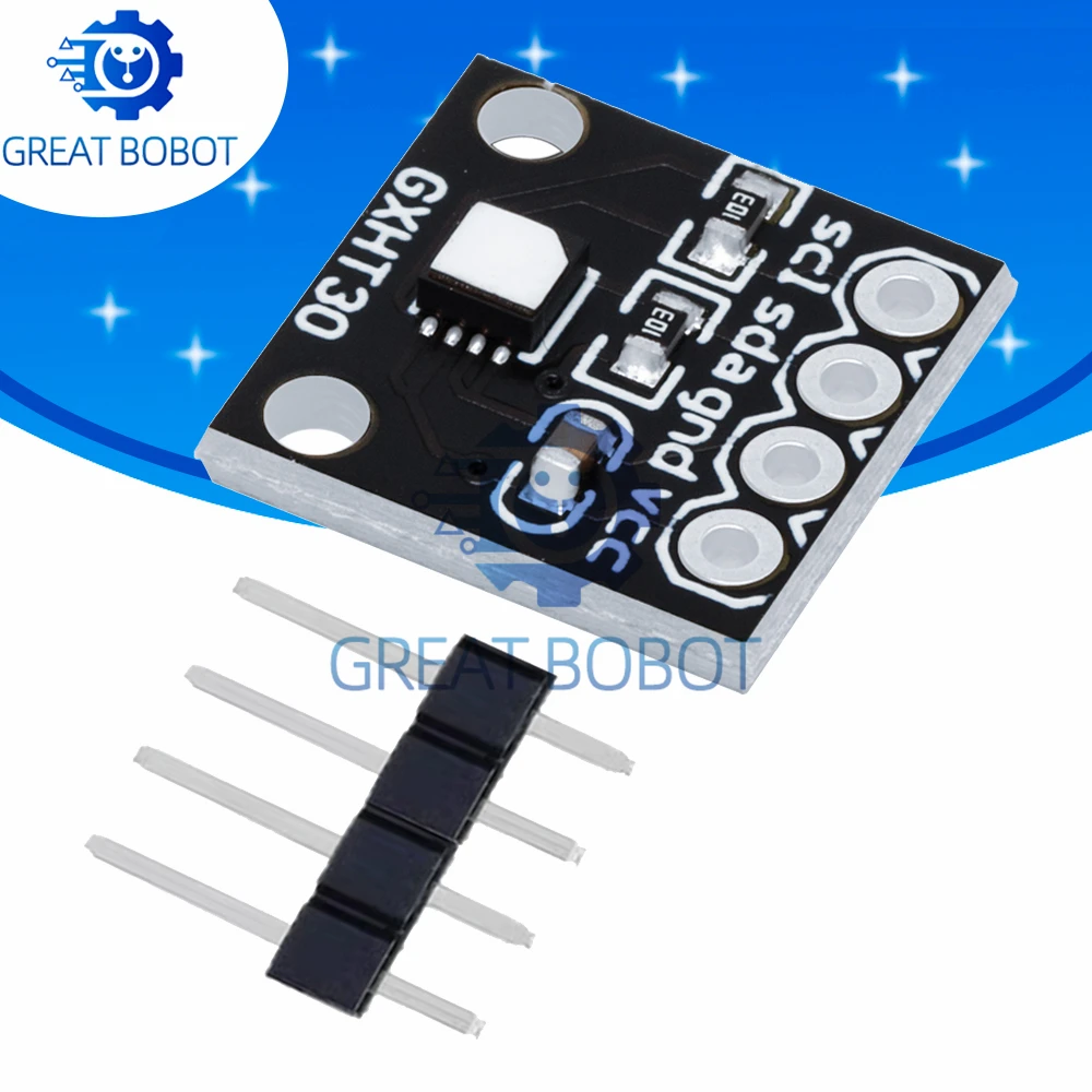 GXHT30 Temperature Humidity Sensor Module Microcontroller IIC I2C Breakout Weather Compliant Compatible SHT31 SHT30 For Arduino