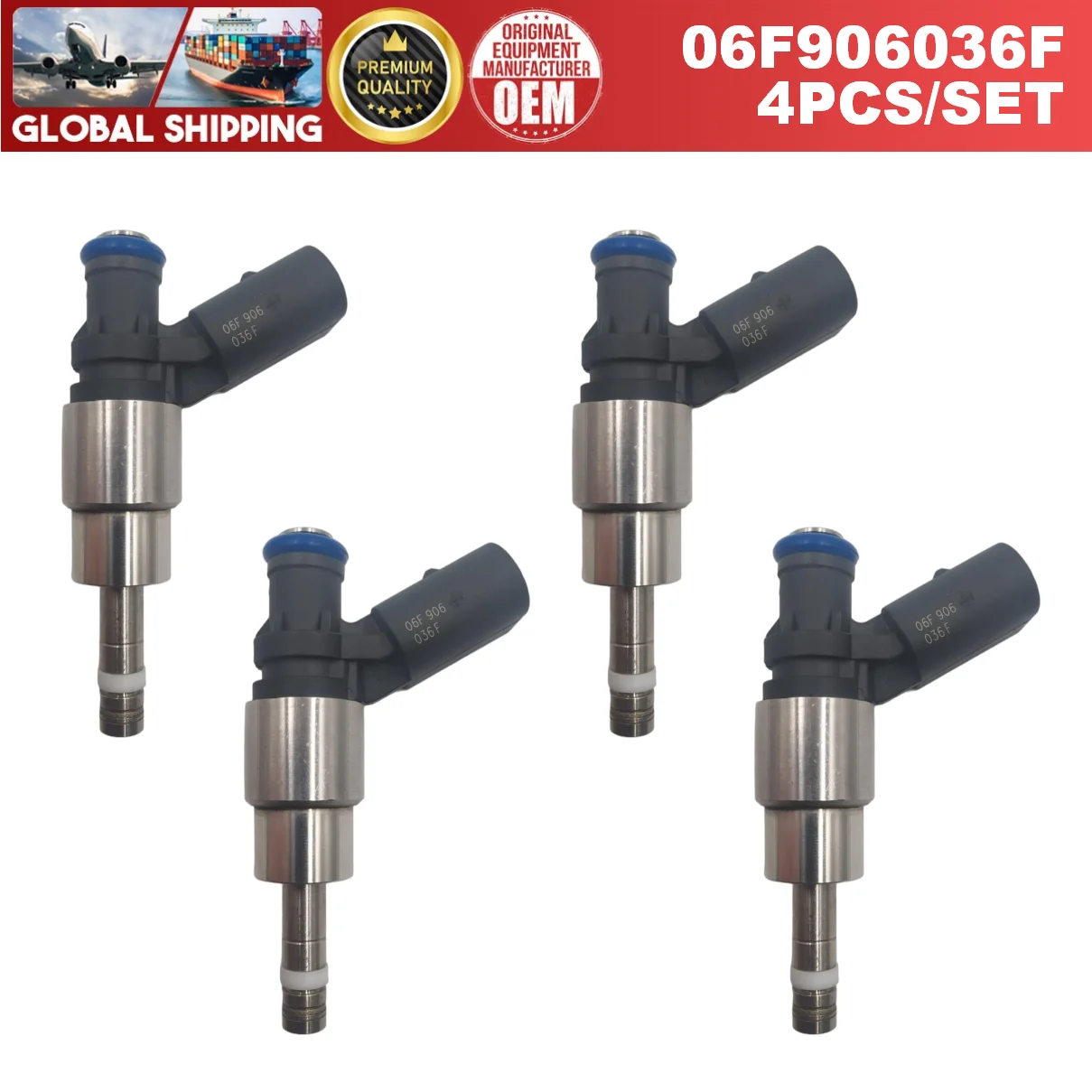 Injecteurs de carburant 4 pièces, adaptés à Audi A3 A4 TT VW Jetta Passat 2.0T FSI