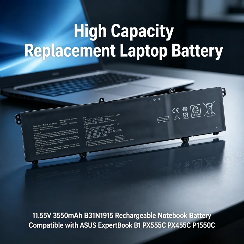 11.55V 3550mAh B31N1915 Rechargeable Notebook Battery Compatible with ASUS ExpertBook B1 PX555C PX455C P1550C