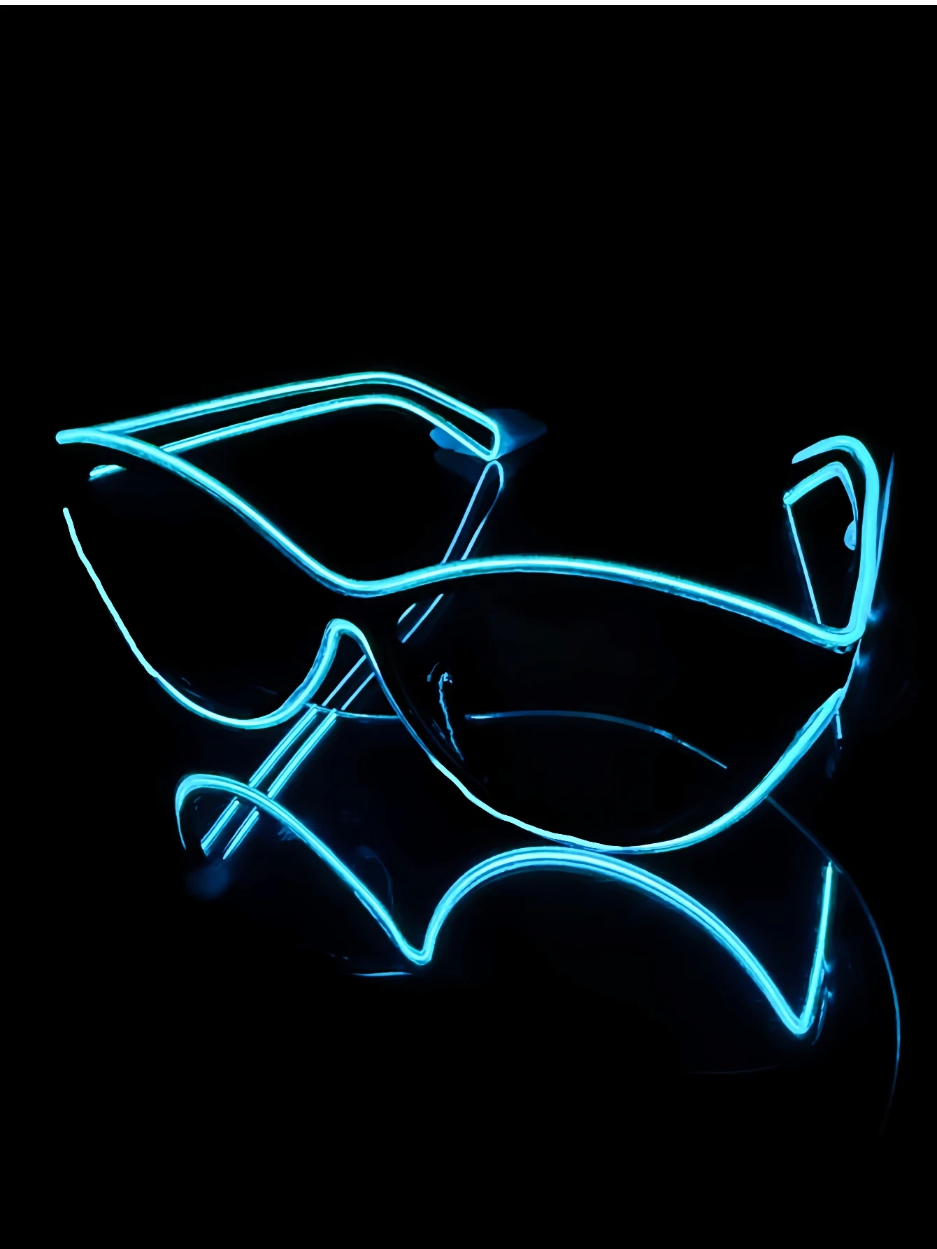 نظارات لاسلكية EL مضيئة ديسكو مضيئة LED على الإنترنت نظارات شمسية المشاهير بكسل KTV بار جو الحفل فلاش.