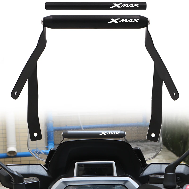 Motorcycle Front Phone Stand Holder Smartphone Phone GPS Navigaton Plate Bracket For Yamaha XMAX 300 XMAX300 2023