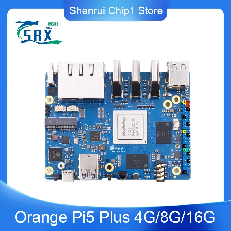 

Orange PI Orange Pi5 Plus RK3588 Chip Eight Core Support 8K Video Decoding Each Memory Optional