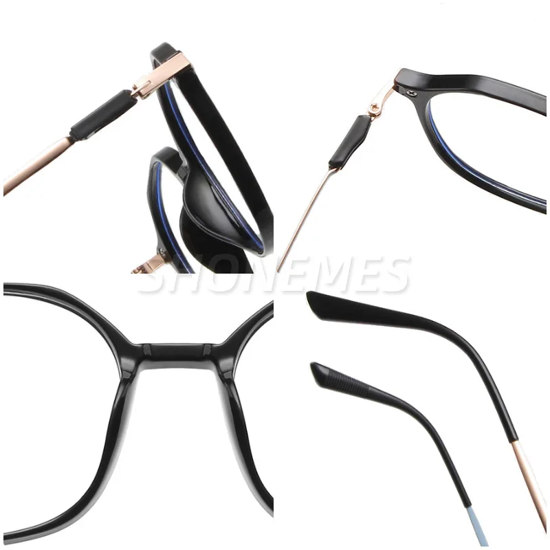 SHONEMES Polygonal Myopia Glasses Stylish Shortsighted Eyewear Anti Blue Light Myopic Eyeglasses Diopters -1 1.5 2 3 4 5 5.5 6