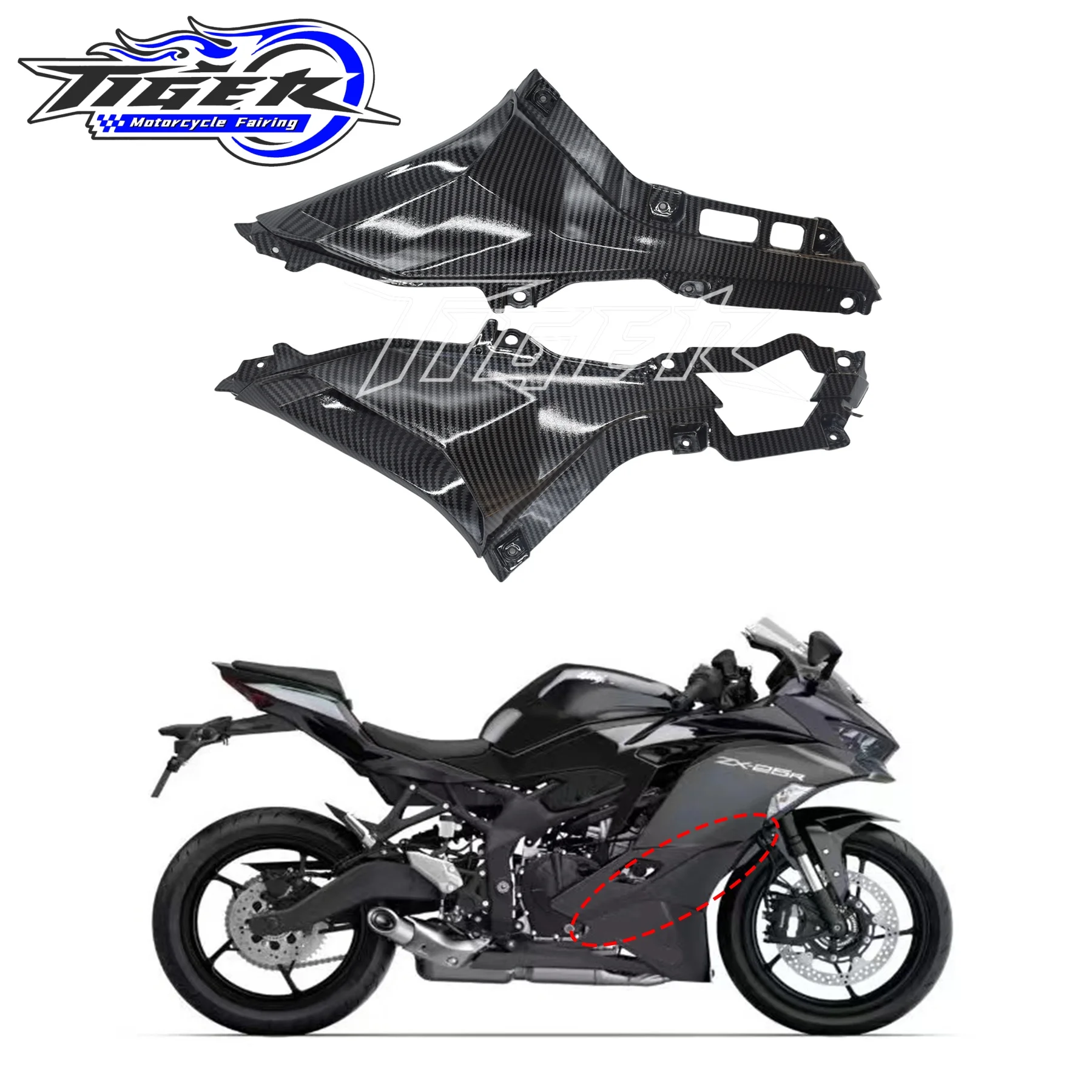 

Accessories For Kawasaki ZX-4RR ZX4RR 2019-2023 Motorcycle Side Panels Fairing Kits ZX25R ZX-25R