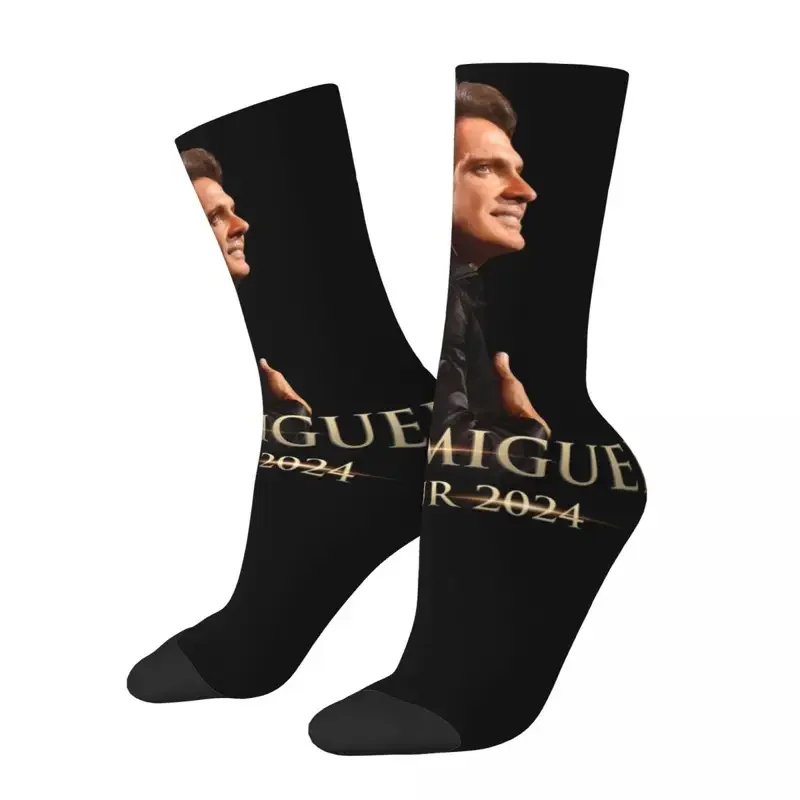 Y2K Luis Miguel Tour 2024 Product Flexible Mucisian Hip Hop Sport Long Socks Soft For Women'S Present