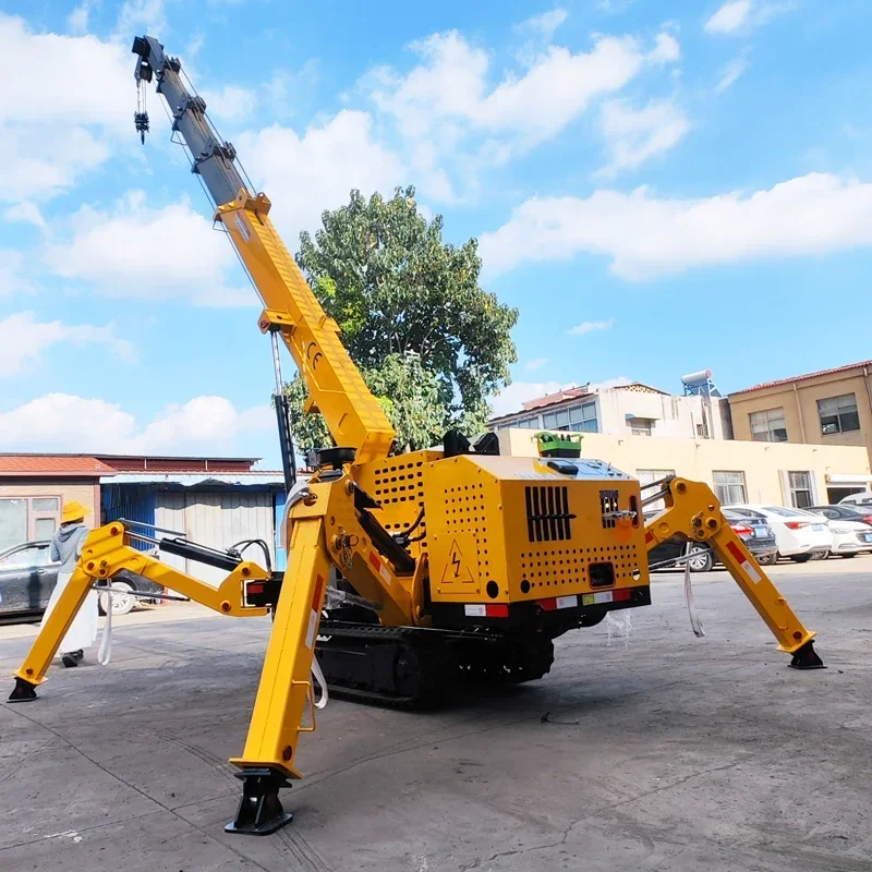 Crawler Spider Crane Super High Quality Track Spider Crane 3 Ton Lifting Height 10m Spider Crane With Articulating Arm