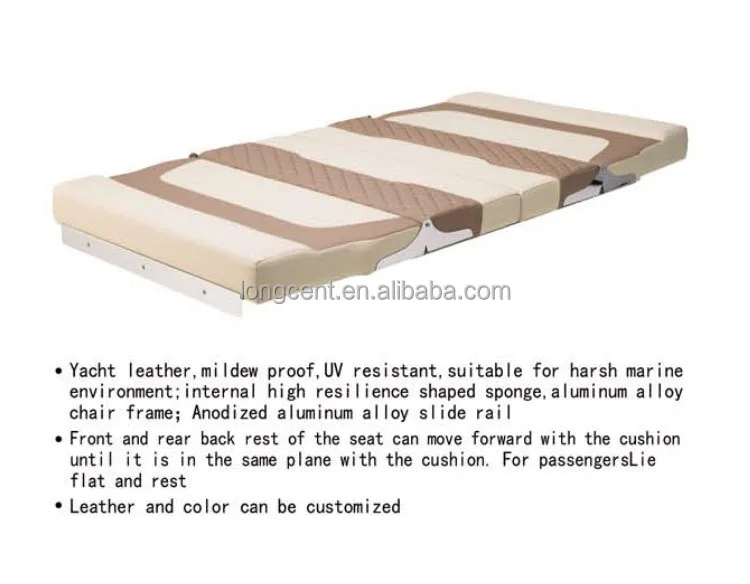جديد مقعد القارب البحري ديلوكس تخصيص اللون يخت قارب مقعد مزدوج مقعد البحرية أريكة سرير مقعد مقعد قابل للطي #4