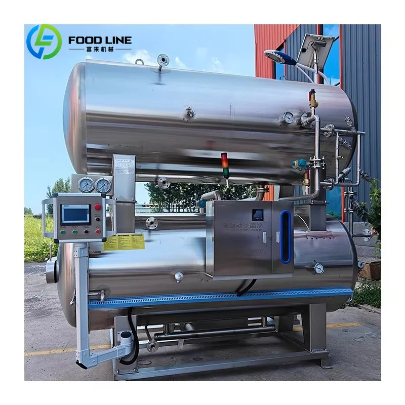 Automatic New Double Layer Water Bath Type Sterilization Pot/Retort/Autoclave with 380V/220V for Chinese Chestnut and Corn