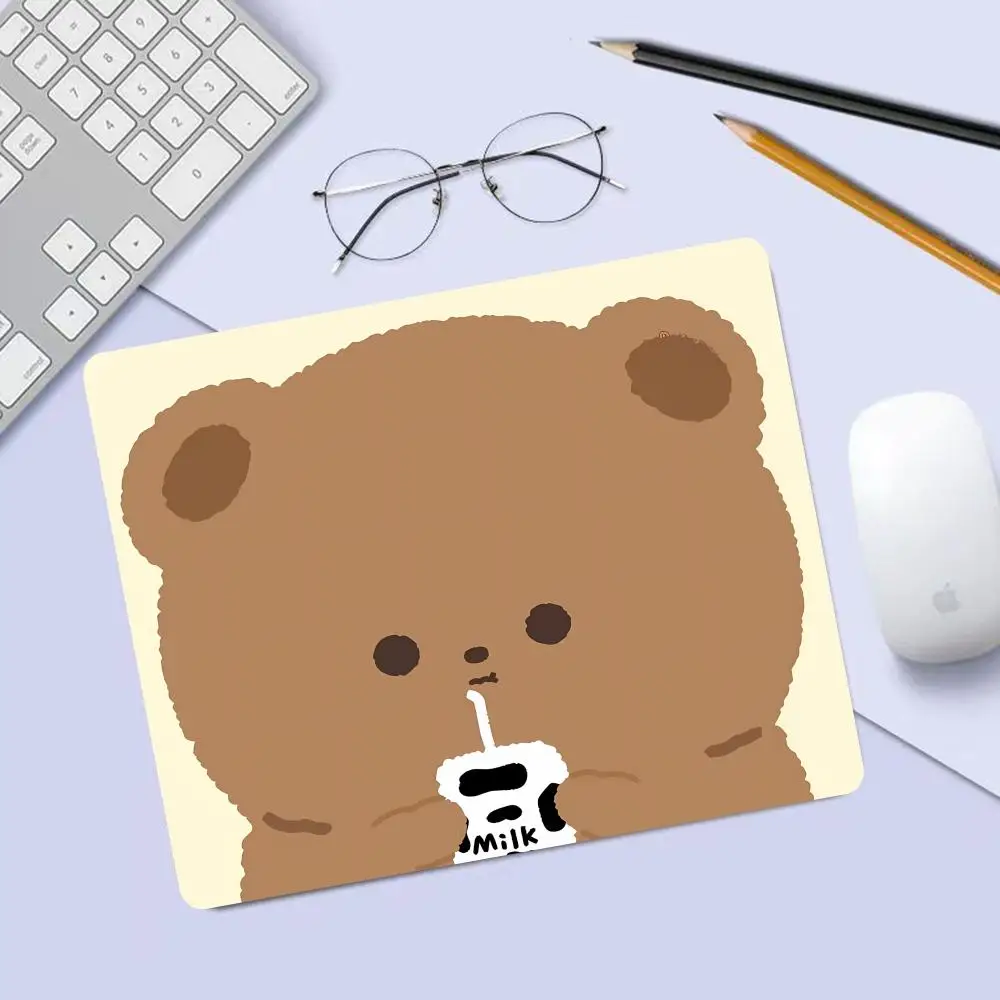 

Cartoon Bear Mouse Pad Mouse Pad For Small Size Gaming Mouse Pad Gamer Company Keyboard Mouse Mats Carpet Computer Desk Mats