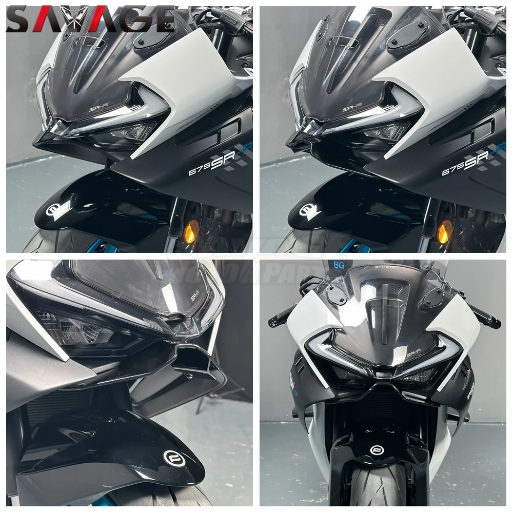 675SR-R 675SS الجبهة هدية الجنيحات الهوائية الجناح الجانب أجنحة المفسد ل CFMOTO 675 SR SR-R SS 2024-2025 الجنيحات الديكور #3
