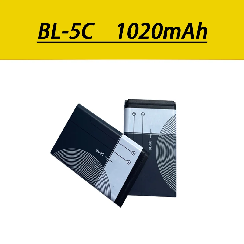BL5C 3,7 В, 1020 мАч, литий-ионный аккумулятор для Nokia 6267 6270 6330 6555 6600 6620 6630 1100 1101 1110 1112 1208 1600 Аккумулятор для телефона