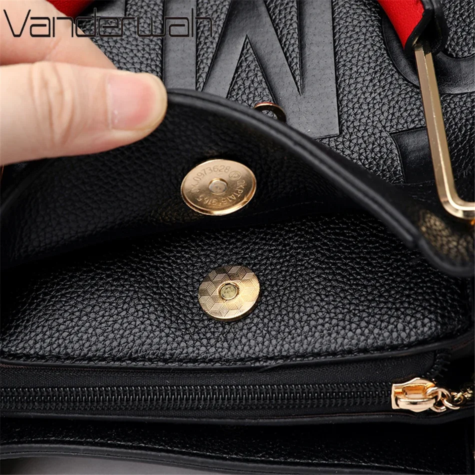 3 Layers Luxury Handbags Women Bags Designer Letters Women\'s PU Leather Hand Shopping Bags Shoulder Crossbody Bag Sac A Main