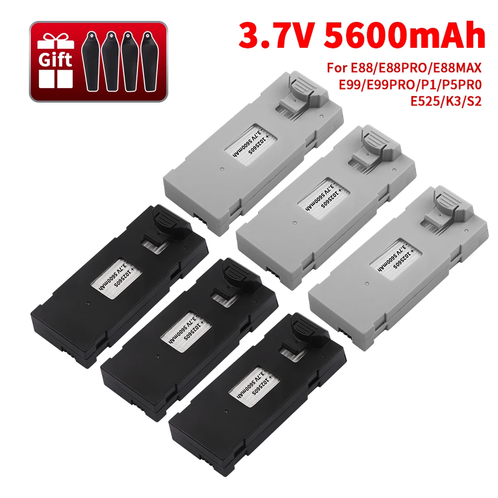 

Replacement 3.7V 5600mah battery For F185 F195 S92 P1 UAV Battery Accessories For E88 E88s Remote Control Drone Backup Batteries