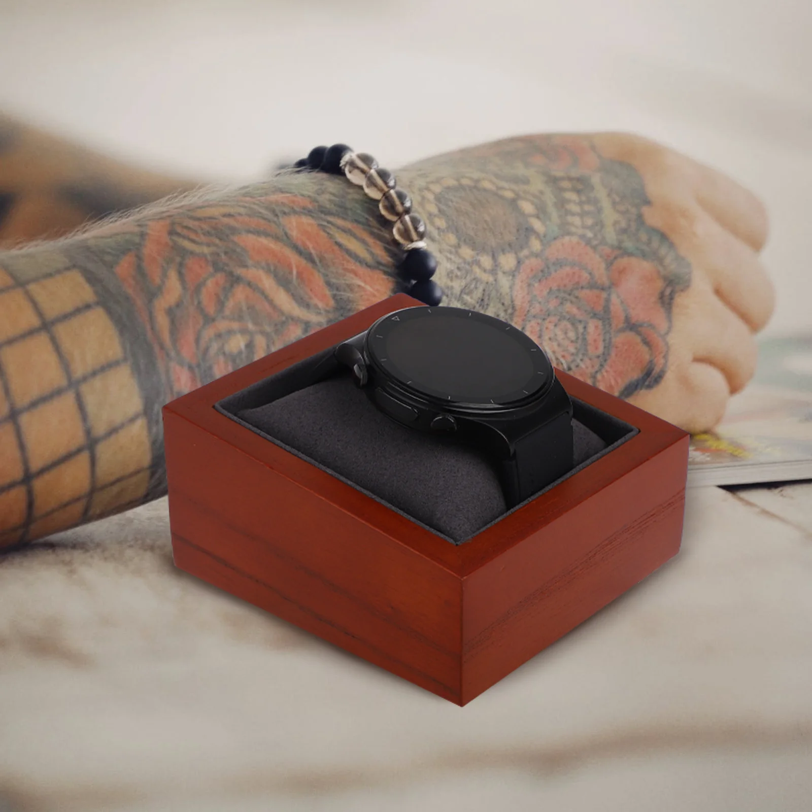 Wooden Watch Box Watch Display Case Jewelry Storage Container Bracelet Display Box Professional Protection Gift for Any Occasion