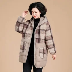 2023 New Mother's Winter Down Cotton Coat For Middle Aged Women's Large Medium And Long Thickened Cotton Coat Cotton Coat P19