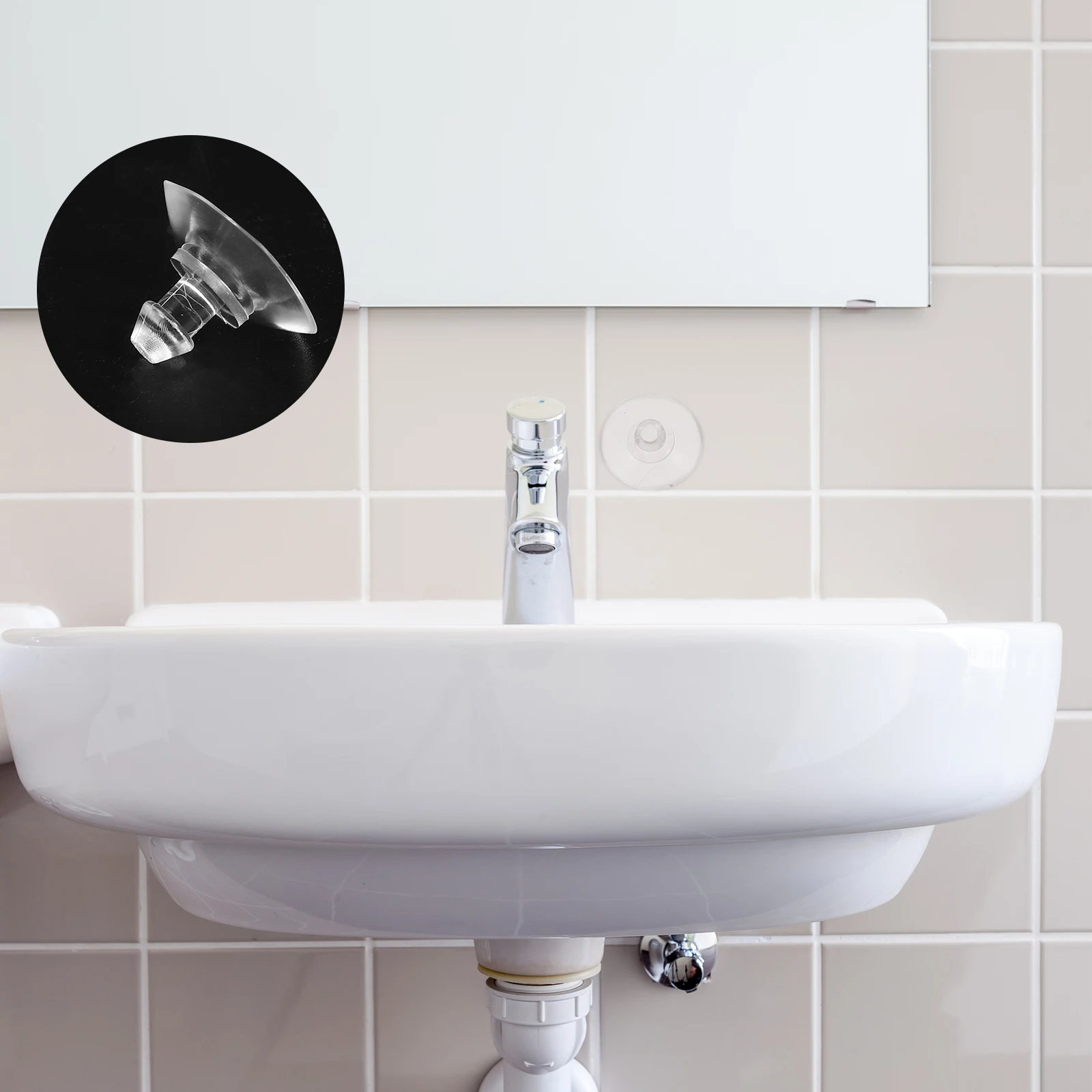 100 قطعة خطاف كأس الشفط الشفاف 19 مللي متر منصات شفط الجدول الزجاجي قابلة لإعادة الاستخدام أصحاب غير وسم لتركيبات نافذة المساحة الكثيفة #3