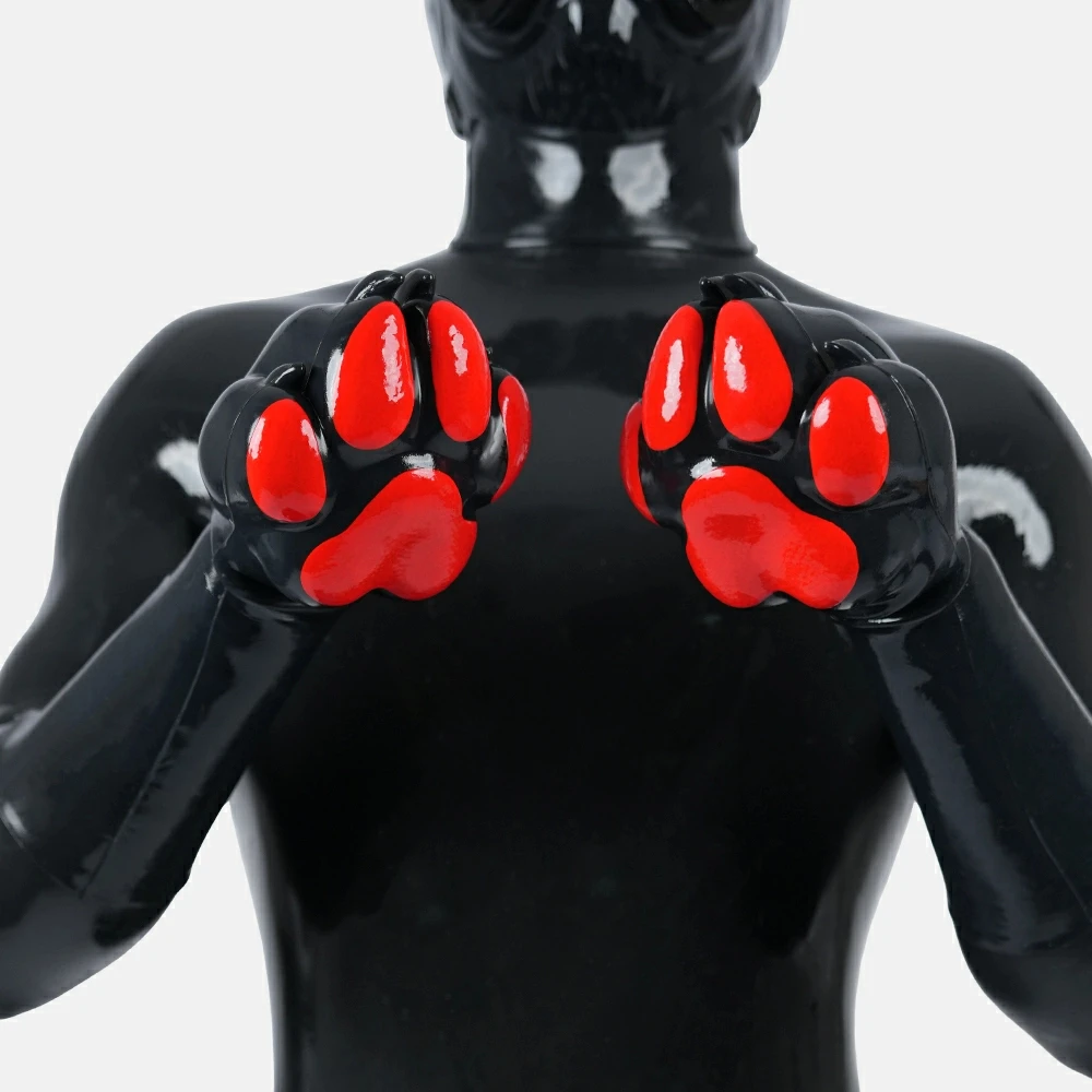 Furrjoi Silicone Anatomical Front Paws for Cosplay Costumes Long Arms Comic Boxing Gloves Handwear Dog Play Cos Halloween Party