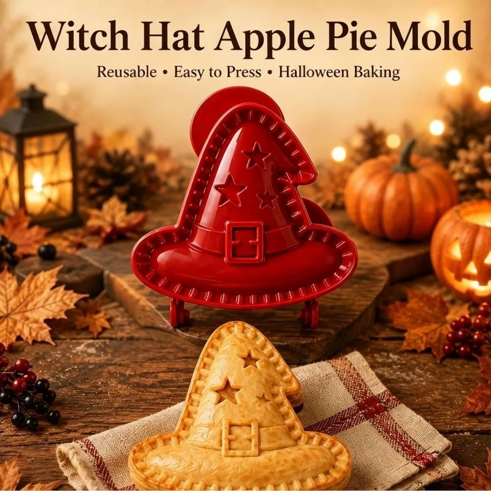 8 Shapes Halloween Mini Pie Molds Set Fall Themed Non-Stick Coating Mini Hand Pie Molds Easy Release Design Pastry Cutters Kit