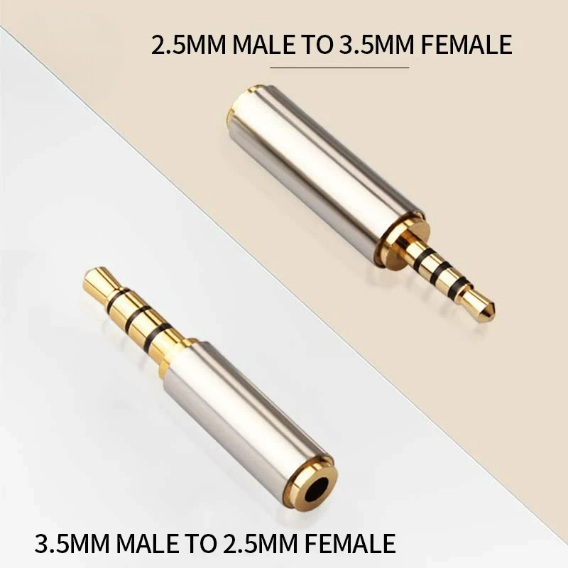 Adaptateur Audio Jack 3.5mm à 2.5mm, connecteur mâle 2.5mm à femelle 3.5mm pour câble de haut-parleur Aux, casque, microphone Jack 3.5