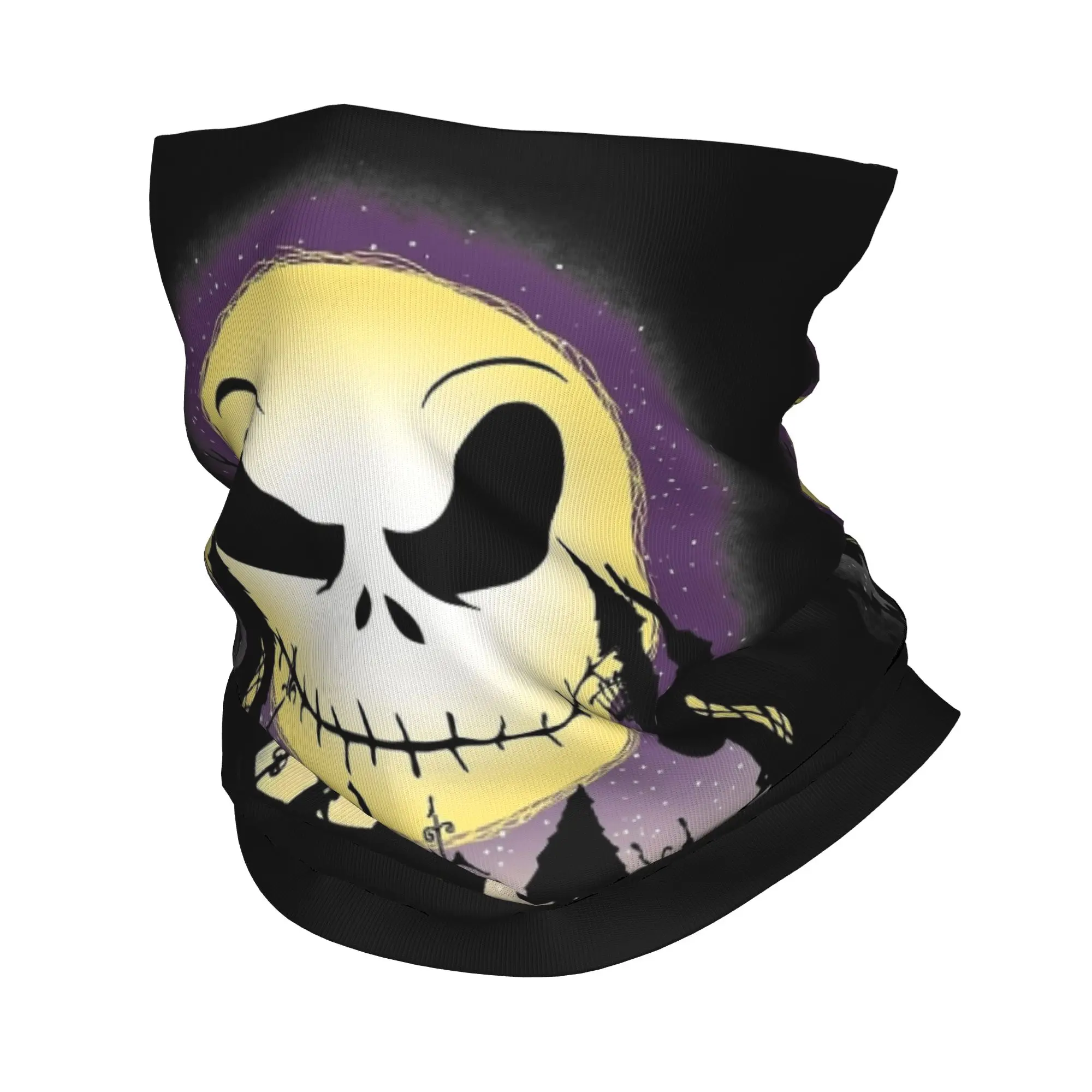

Nightmare Jack Skellington Bandana Neck Cover Printed Mask Scarf Multifunctional Face Mask Fishing for Men Women Adult Windproof