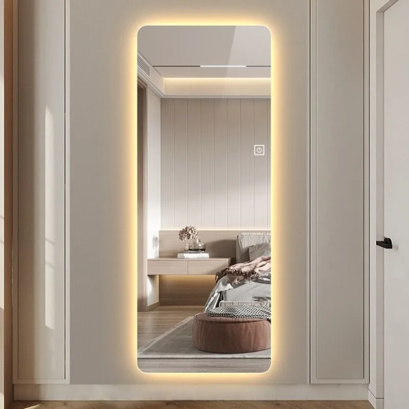 **/Light Nordic Mirror Rectangle Luxe Display Organizer Mirror Frame Salon Espelho Grande Para Quarto Furniture Accessories