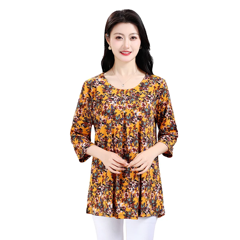 Loose 8XL Blouse Women\'s Top 2024 Short sleeved Women\'s Shirt Plus Size Summer Clothing Multi color Casual Breathable Clothing