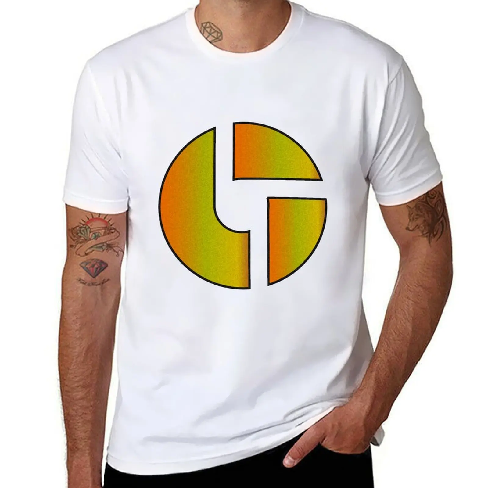 

Disco Biscuits - Orange/Yellow T-Shirt Large Size Loose Casual Tee