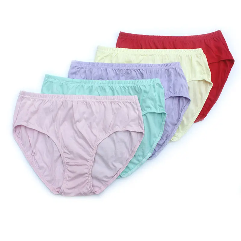 5 عبوات من الملابس الداخلية النسائية القطنية الحرارية متوسطة الارتفاع، ملابس داخلية شتوية دافئة ناعمة قابلة للتنفس ومضادة للبيلينغ #3
